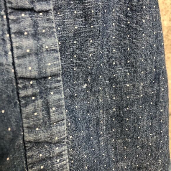 🚨 Anthro Holding Horses Cold Shoulder Chambray Dot - Picture 11 of 11